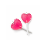 Load image into Gallery viewer, Two Red Heart Lollipop Charms