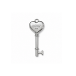 Load image into Gallery viewer, You Deserve Love Heart Key Charm
