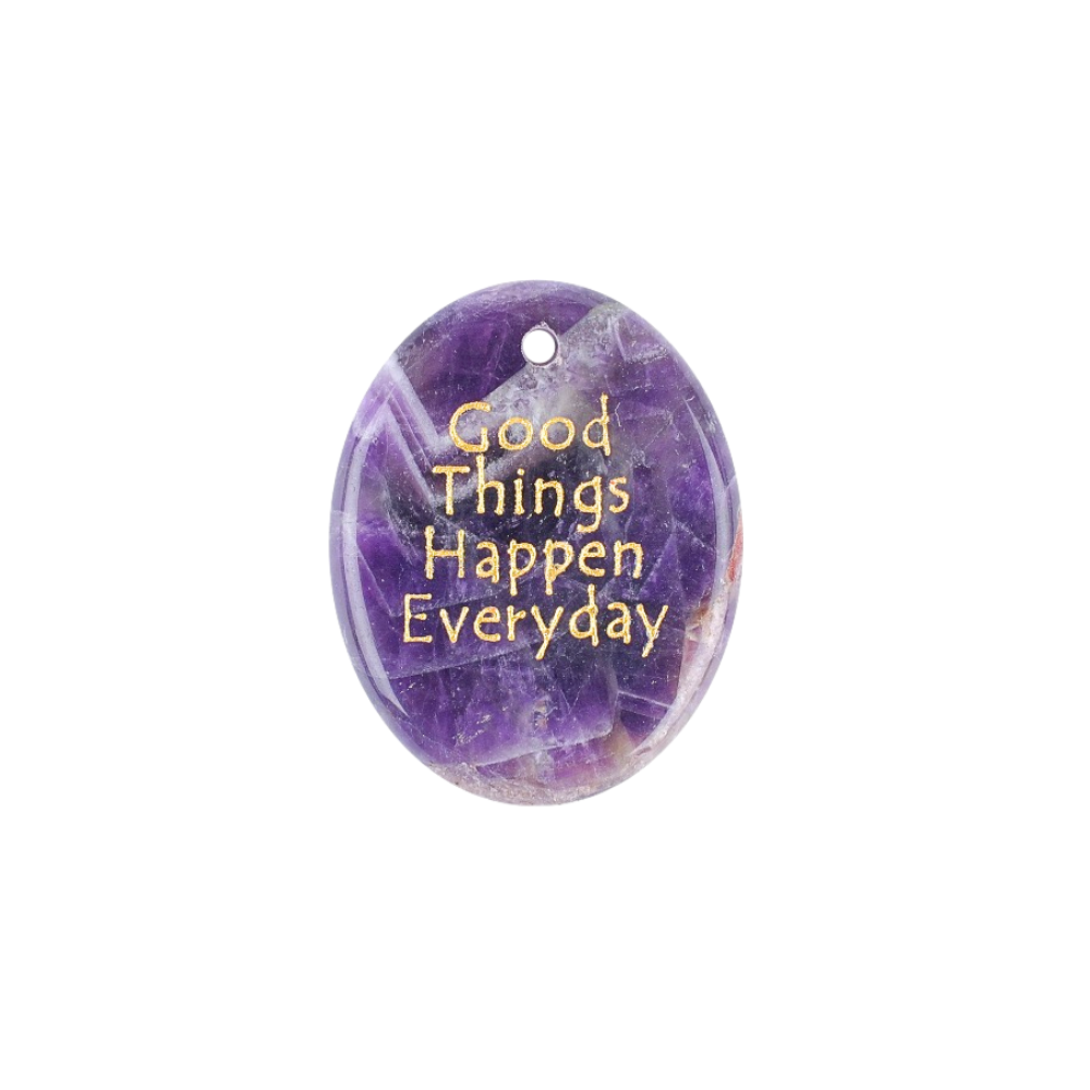 “good things happen everyday” stone charms