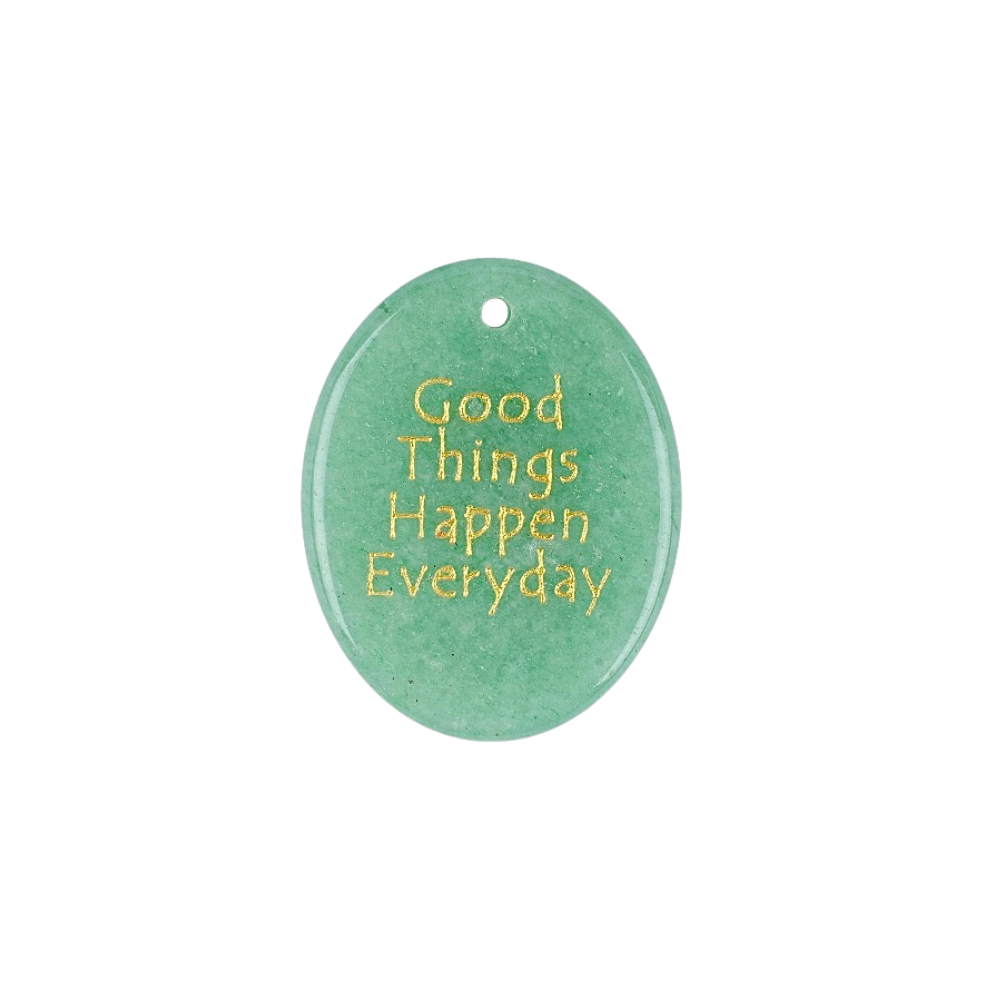 “Good Things Happen Ever Dday” Stone Charms