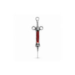 Load image into Gallery viewer, Crimson Syringe Charm
