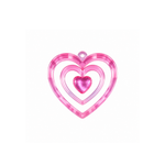 Load image into Gallery viewer, Pink Layered Heart Charm
