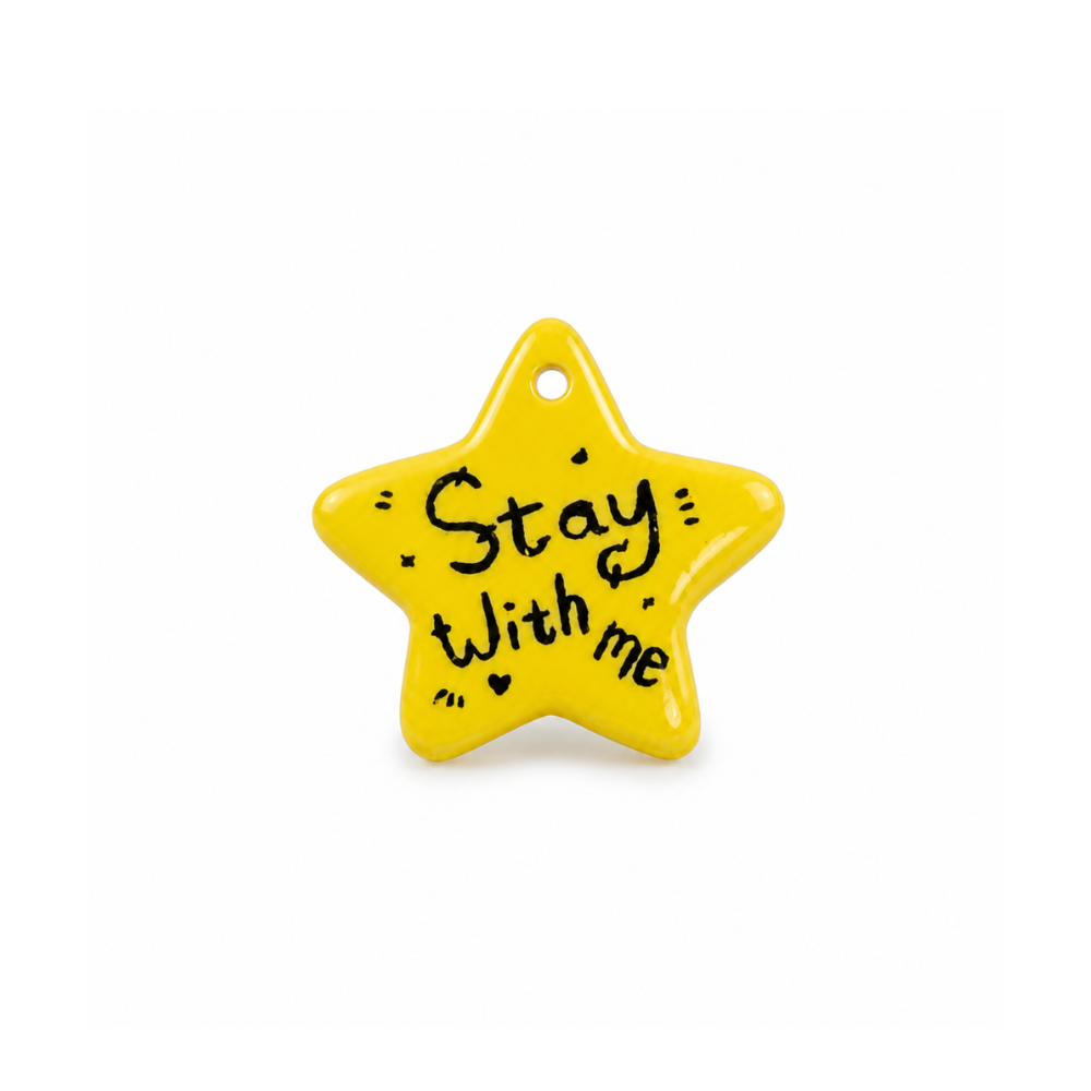 Yellow Stay With Me Star Charm